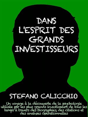 cover image of Dans l'esprit des grand investisseurs